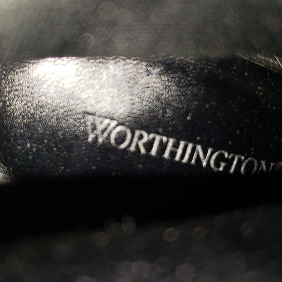 (7M) Worthington Classic Leather Heeled Booties Fancy Occasion Shopping Town - Picture 7 of 12